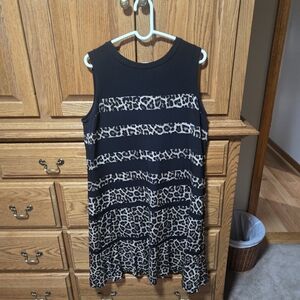 MICHAEL Michael Kors Black Leopard  Dress